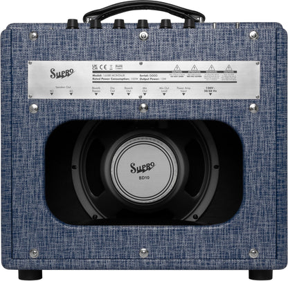 Supro Montauk 15-Watt 1x10 Guitar Combo Amp in Blue Rhino