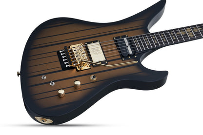 Schecter Synyster Gates Custom-S Electric Guitar in Satin Gold Burst