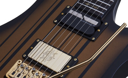 Schecter Synyster Gates Custom-S Electric Guitar in Satin Gold Burst