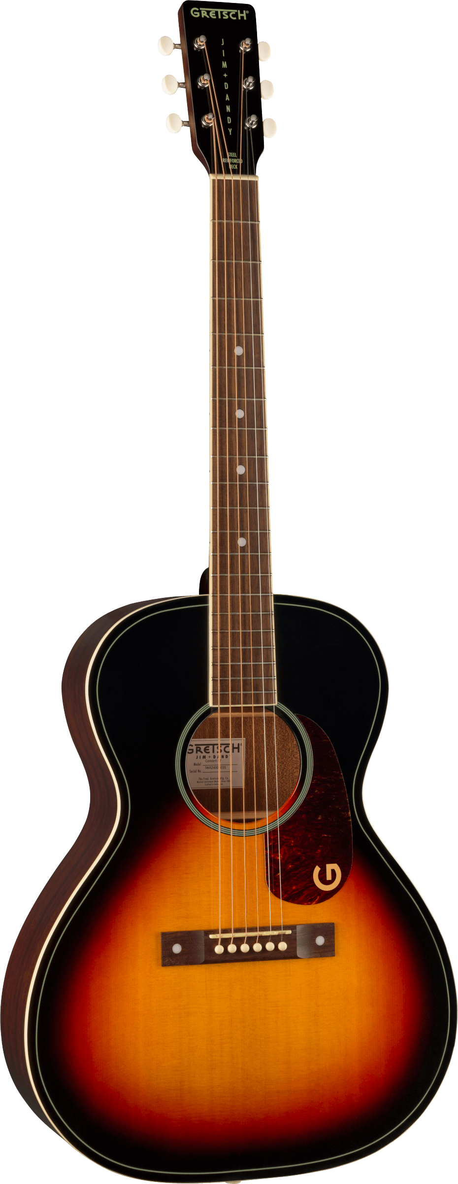 Gretsch Limited Edition Jim Dandy Concert Solid Top Acoustic Guitar in Heritage Burst