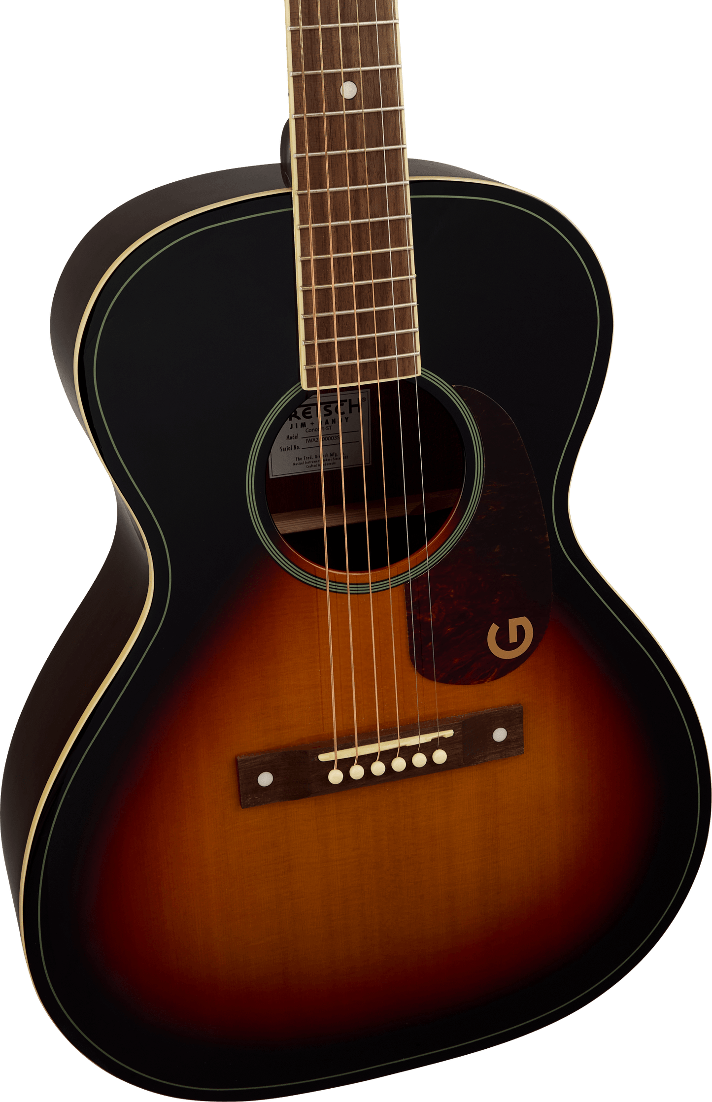 Gretsch Limited Edition Jim Dandy Concert Solid Top Acoustic Guitar in Heritage Burst