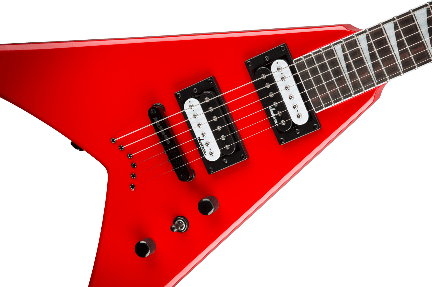 Jackson JS Series King V JS32T in Ferrari Red