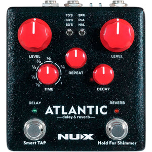 Nux ATLANTIC-NUX Atlantic Delay & Reverb Guitar Effects Pedal atlantic-nux-ndr5