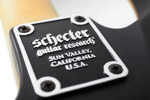 Schecter Demon-6 Lefty Electric Guitar in Black Satin