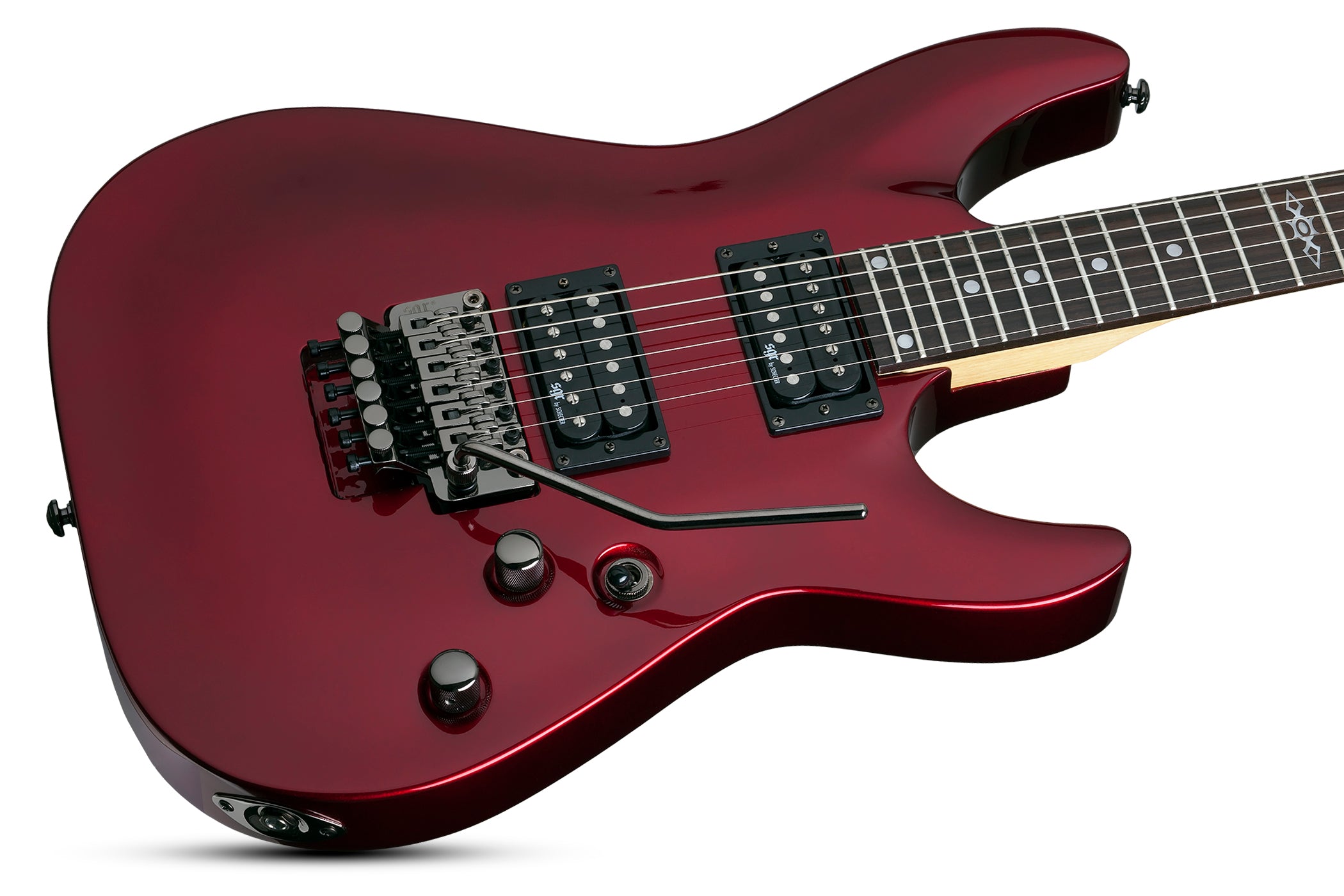Schecter C-1 FR SGR Electric Guitar Floyd Rose Metallic Red 