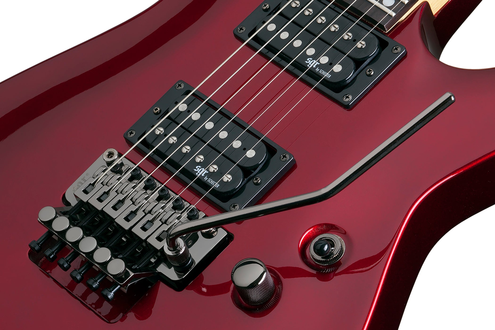 Schecter C-1 FR SGR Electric Guitar Floyd Rose Metallic Red 