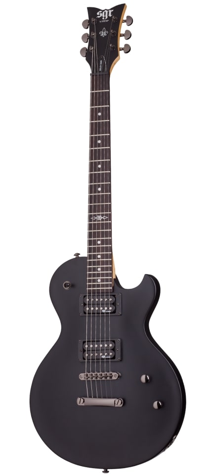 Schecter Solo-II SGR Electric Guitar in Midnight Satin Black with Gigbag