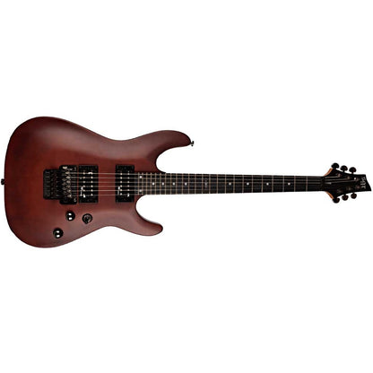 Schecter C-1 Floyd Rose SGR Electric Guitar With Gig Bag in Walnut Satin