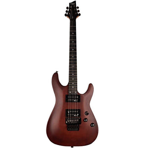 Schecter C-1 Floyd Rose SGR Electric Guitar With Gig Bag in Walnut Satin