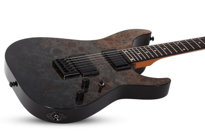 Schecter C-1 Standard Electric Guitar in Charcoal Satin