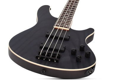 Schecter C-4 Standard 4-String Electric Bass in Charcoal Satin