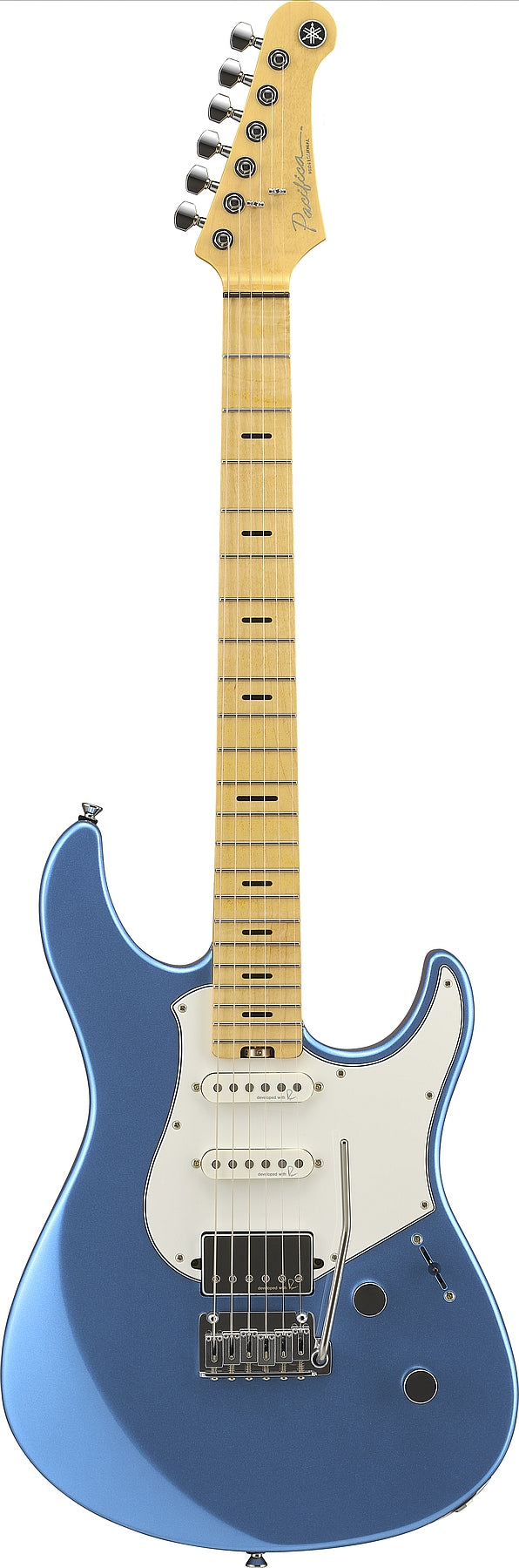 Yamaha Pacifica Professional PACP12M SPB Electric Guitar in Sparkle Blue With Hardshell Case