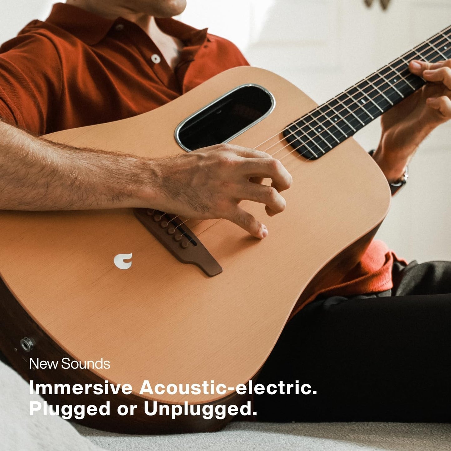 Lava Music LAVA ME 4 L9230001  All-In-One 36" Spruce Acoustic-Electric Guitar with Effects and Gigbag - Natural Woodgrain