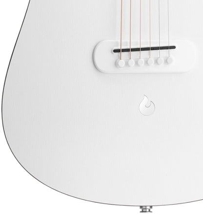 Lava Music  LAVA ME PLAY 36" L9200003 Acoustic Electric Guitar with Effects and Gigbag - Light Peach and Frost White