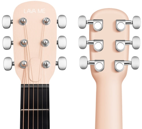 Lava Music  LAVA ME PLAY 36" L9200003 Acoustic Electric Guitar with Effects and Gigbag - Light Peach and Frost White