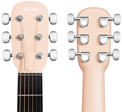 Lava Music  LAVA ME PLAY 36" L9200003 Acoustic Electric Guitar with Effects and Gigbag - Light Peach and Frost White