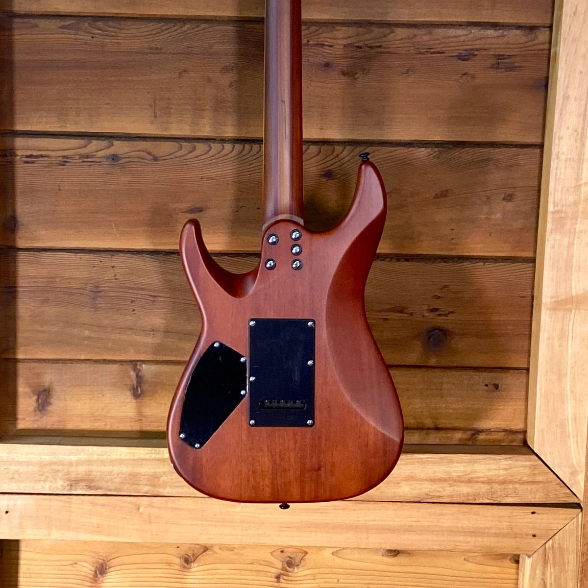 Schecter C-1 Exotic Spalted Maple Electric Guitar in Satin Natural Vintage Burst