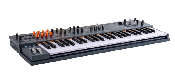 Arturia MiniFreak 49, angled left