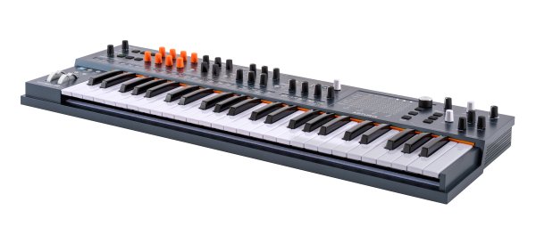 Arturia MiniFreak 49, angled right