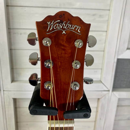 Washburn Deep Forest Burl Electric Acoustic Guitar in Amber Fade