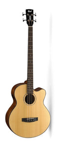 Cort  Jumbo Acoustic / Electric Bass With EQ & Gig Bag, Natural Glossy