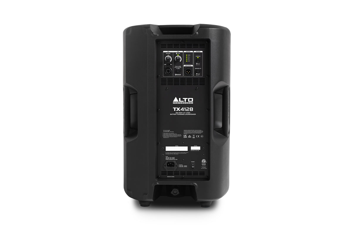 Alto Professional TX412B 600W 12-inch Battery-Powered Loudspeaker with Bluetooth
