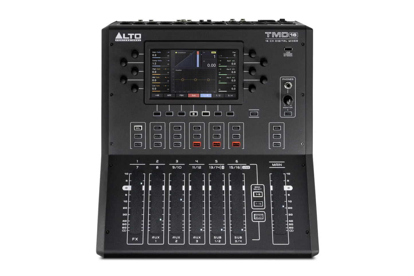 Alto Professional 16-Channel Compact Digital Mixer with Bluetooth and USB