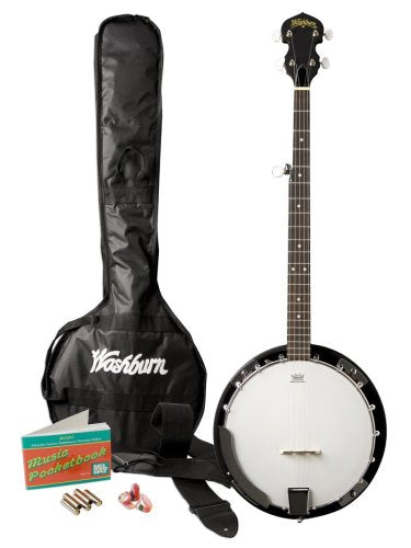 Washburn Banjo Pack With 5-String Resonator Banjo