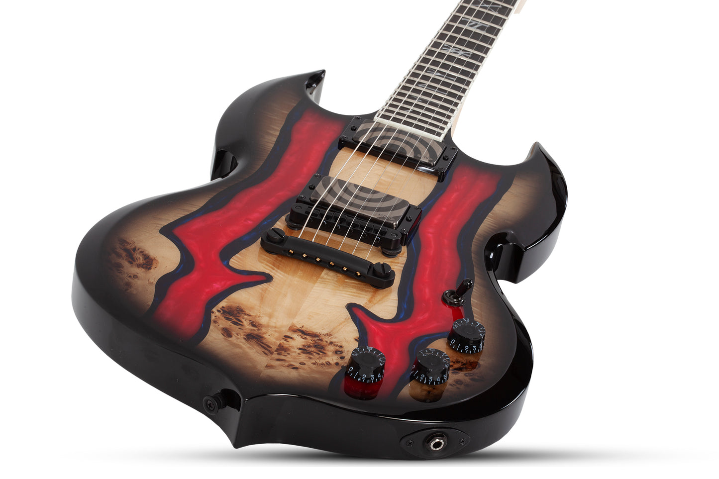 Wylde Audio Barbarian Special Edition Blood River Burl Lefty PRE ORDER