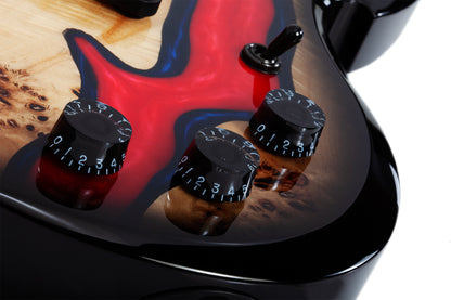 Wylde Audio Barbarian Special Edition Blood River Burl Lefty PRE ORDER