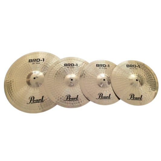 Pearl BRD-1 Cymbal Set With 14” HiHats, 16” Crash & 20” Ride and a Cymbal Bag