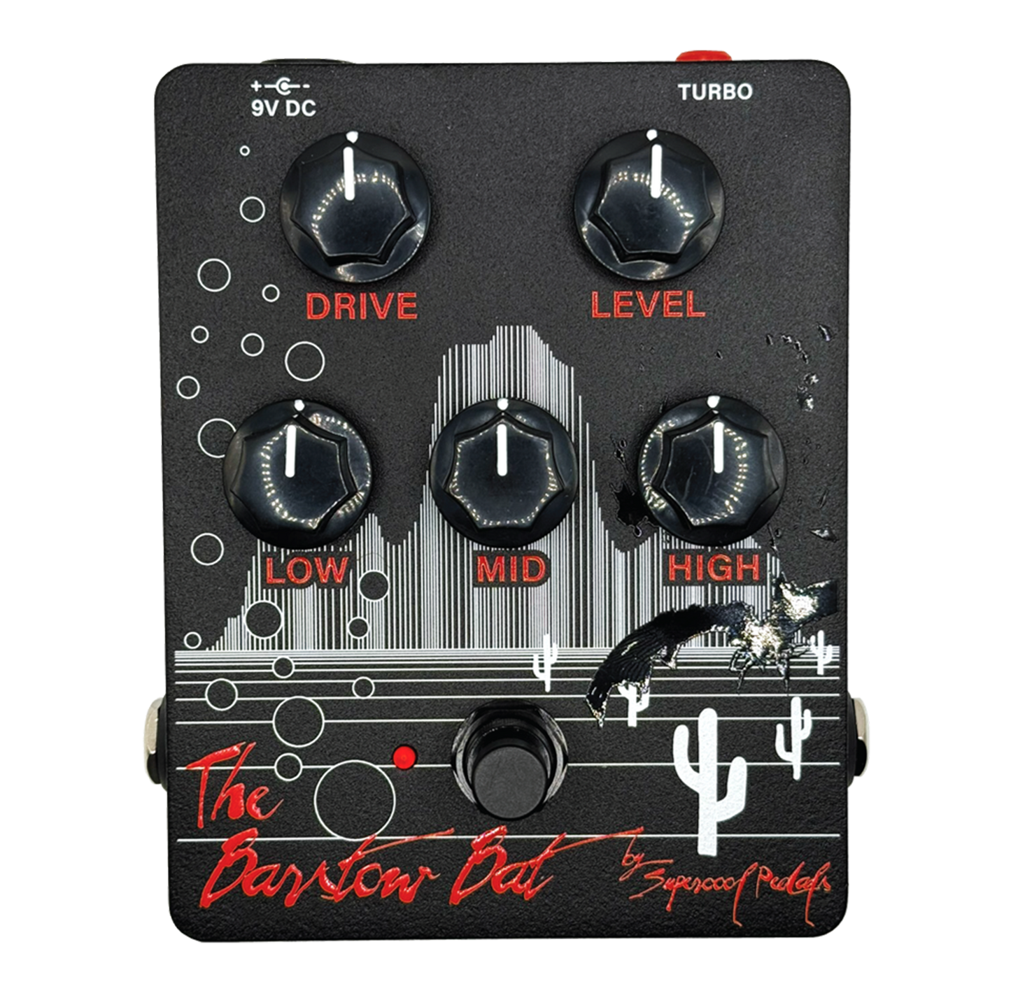 Supercool Pedals The Barstow Bat Distortion Pedal – LIMITED EDITION BLACK