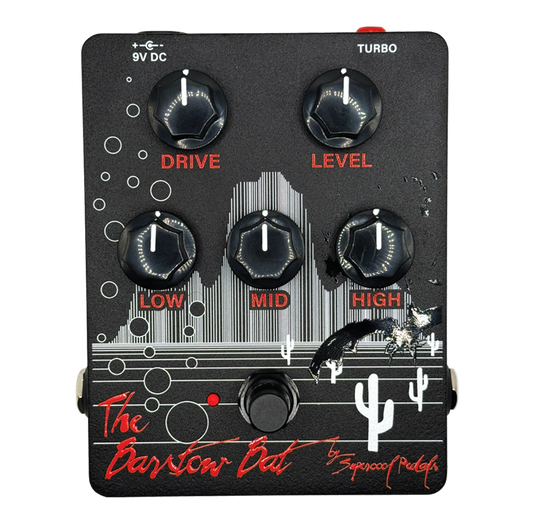 Supercool Pedals The Barstow Bat Distortion Pedal – LIMITED EDITION BLACK