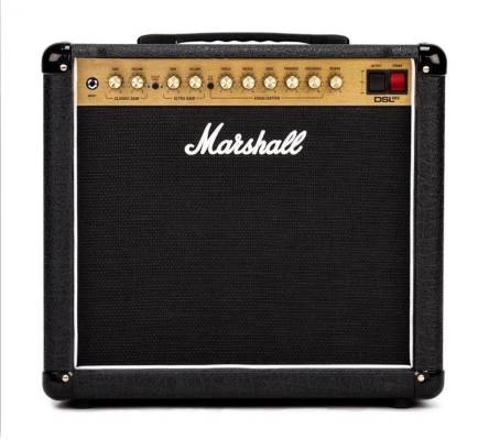 Marshall DSL20-CR 20-Watt 1X12" Tube Guitar Combo Amplifier With 2 Channels, High/Low Modes, Speaker-Emulated Line Out