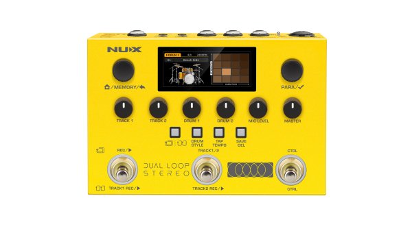 NUX  Dual Loop Stereo Effects Pedal Looper and Drums