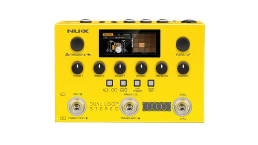 NUX  Dual Loop Stereo Effects Pedal Looper and Drums