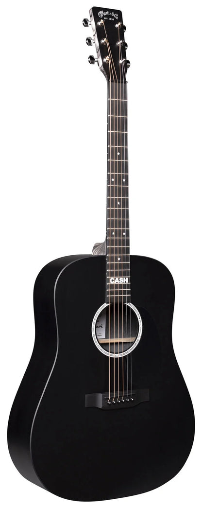 Martin DX Johnny Cash Dreadnought HPL Electric-Acoustic Guitar - Jett Black