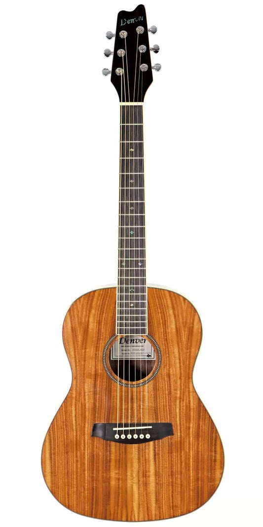 Denver Parlor Size Koa Acoustic Guitar With Gigbag  