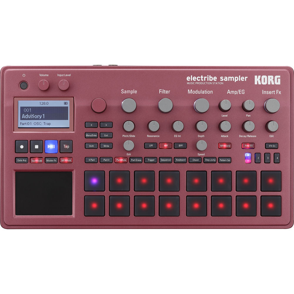 Korg Electribe Sampler Music Production Station With V2.0 Software (Red)