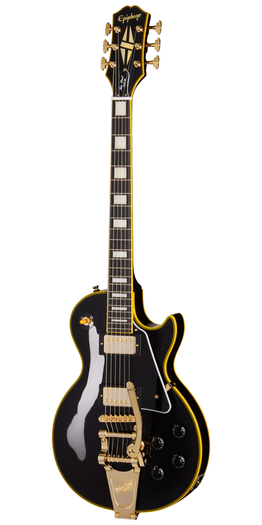 Epiphone Joe Bonamassa '59 Les Paul Custom Electric Guitar with Hardshell Case in Antique Ebony