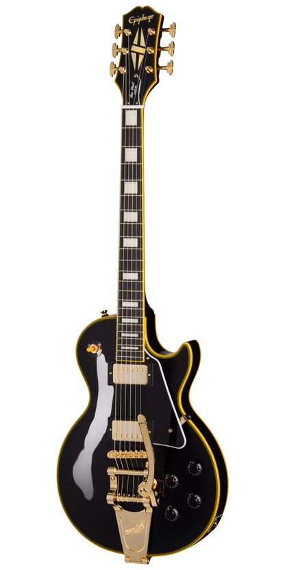 Epiphone Joe Bonamassa '59 Les Paul Custom Electric Guitar with Hardshell Case in Antique Ebony