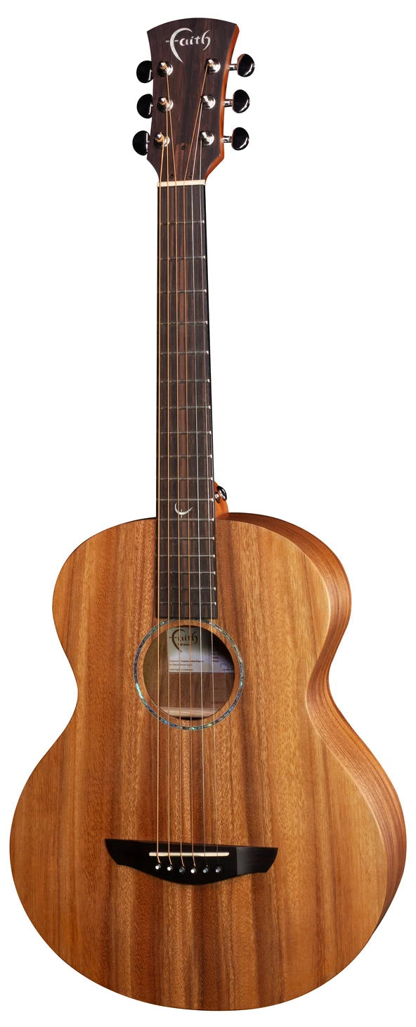 Faith Guitars Nomad Mini-Neptune Electric/ Acoustic Guitar with Gigbag, Trembesi PRE ORDER