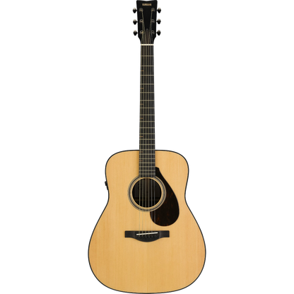 Yamaha FG7 RX Dreadnought Electric Acoustic Guitar – front, transparent background