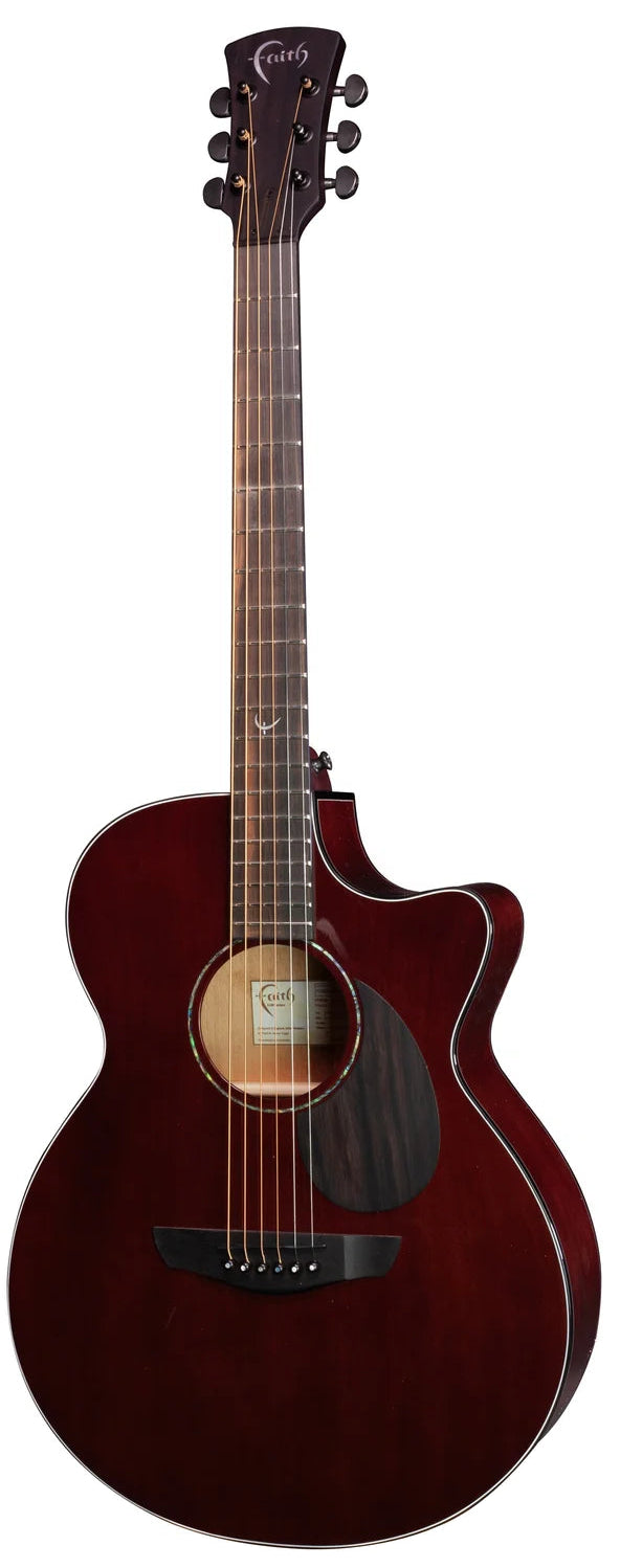 Faith Guitars Nexus Venus Cutaway Electric/Acoustic Guitar  in Thru-Cognac PRE ORDER