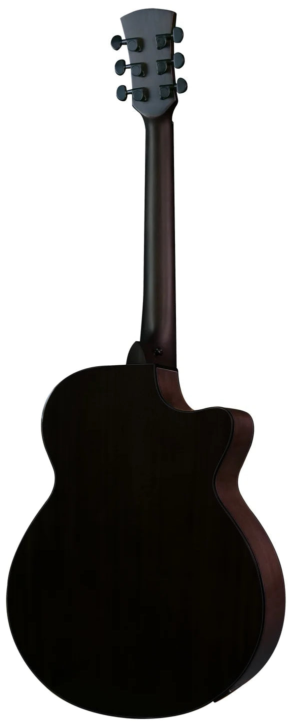 Faith Guitars Nexus Venus Cutaway Leftie Electric/Acoustic Guitar in Thru-Black PRE ORDER