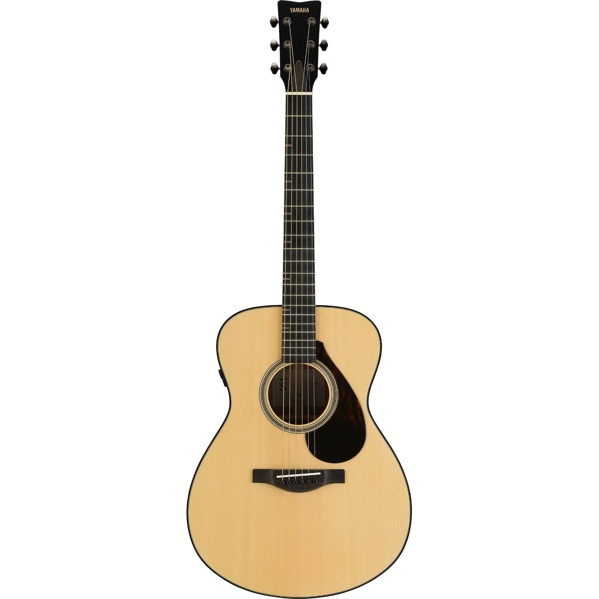 Yamaha FS7 MX Concert Electric Acoustic Guitar – front, transparent background