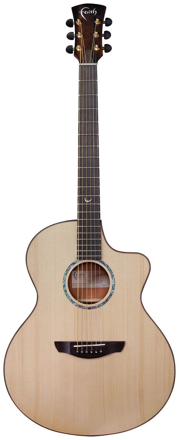 Faith Guitars Natural Neptune Cutaway Electric/ Acoustic Guitar PRE ORDER