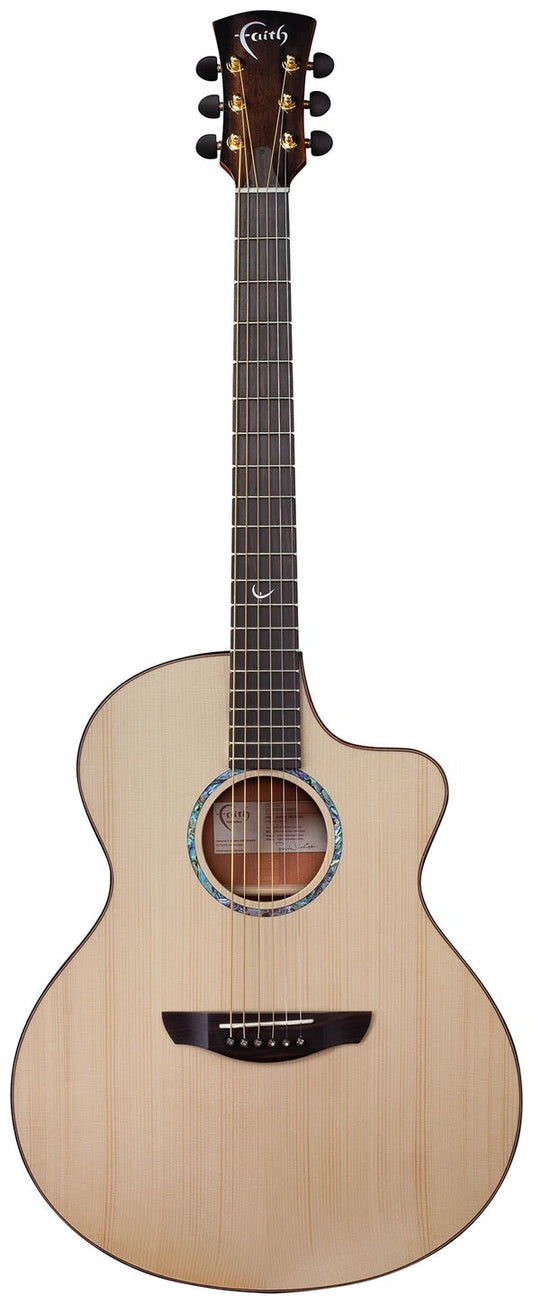 Faith Guitars Natural Neptune Cutaway Electric/ Acoustic Guitar PRE ORDER