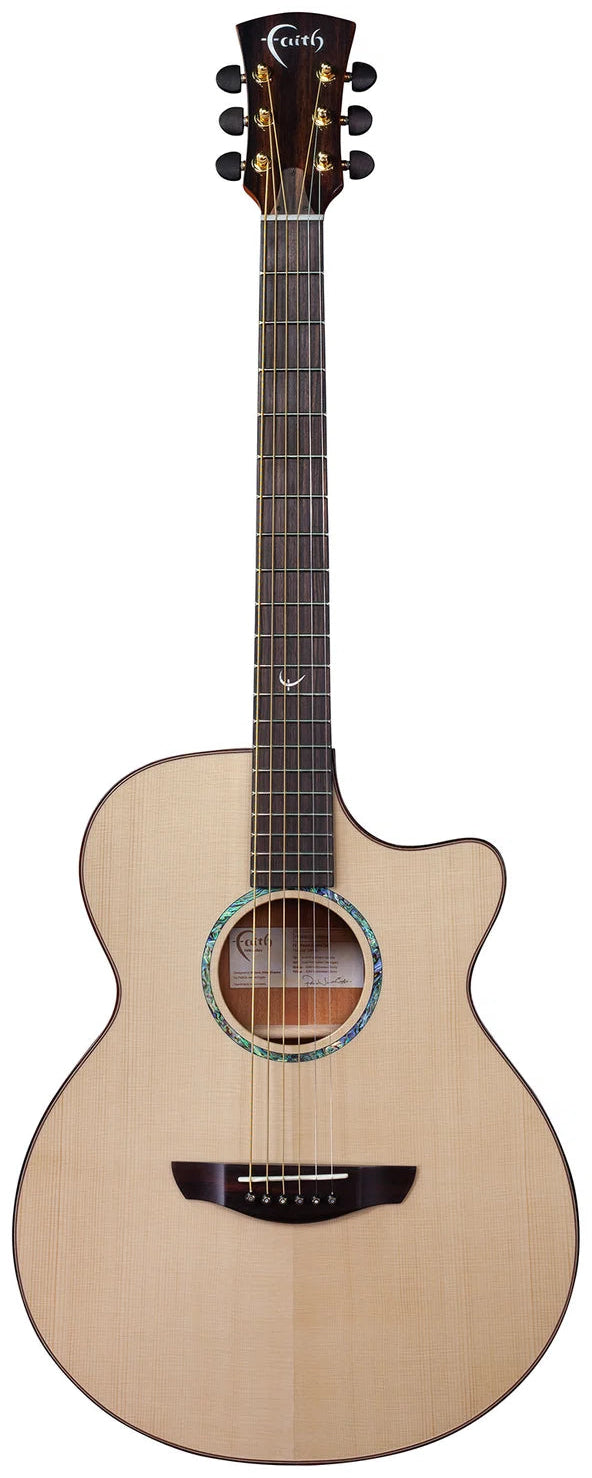 Faith Guitars Natural Venus Cutaway Electric/ Acoustic Guitar PRE ORDER