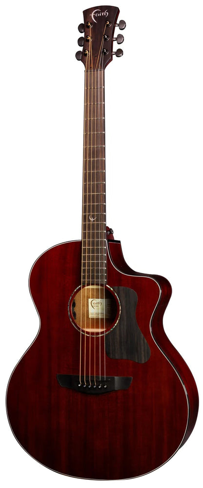 Faith Guitars Nexus Neptune Cutaway Electric/Acoustic Guitar in Thru-Cognac PRE ORDER